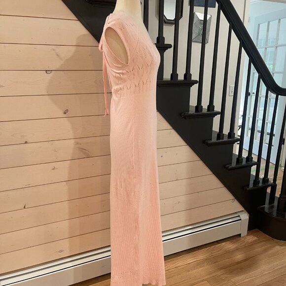 048 Free People Robin Seamless Midi Dress Petal Pink NWOT Size M/L - Picture 7 of 10